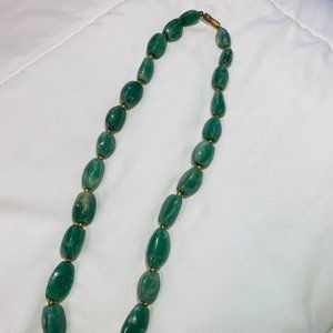 Jade beaded necklace
